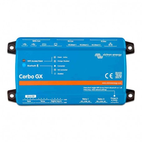Monitorização do sistema Victron Cerbo GX MK2